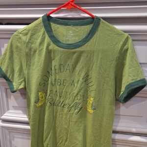 Green A Bugs Life Graphic Tee with Butterfly Print Vintage